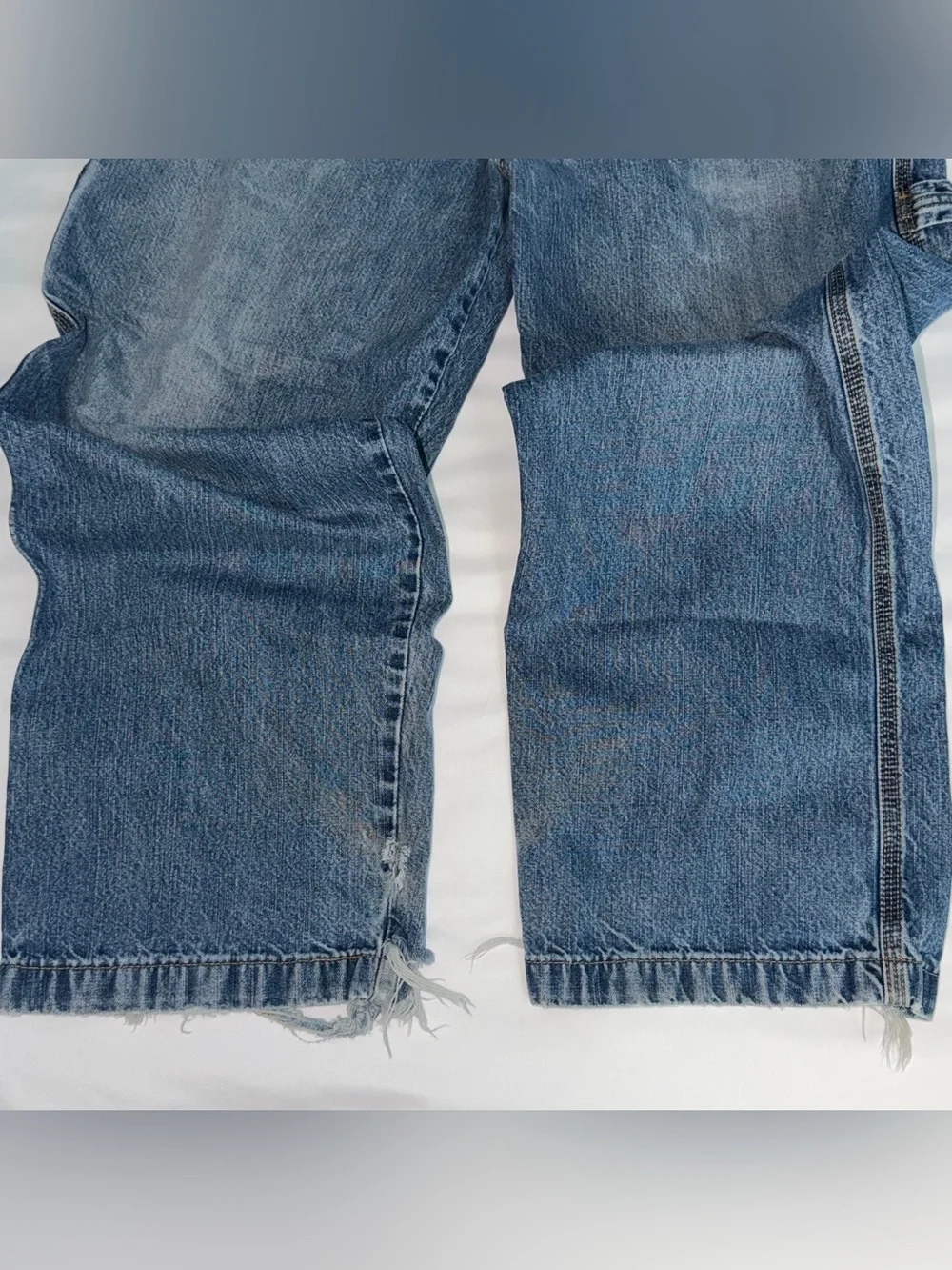Vintage 90s Levi Strauss Signature Retro Light Blue Denim Distressed Jeans 32x30